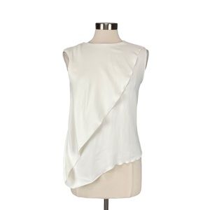 Vionnet White Asymmetrical Blouse